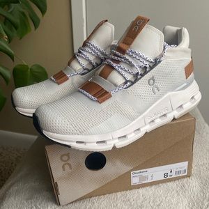 On Cloudnova White/Pearl Running Shoes